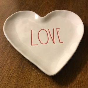 Rae Dunn Love Heart Plate